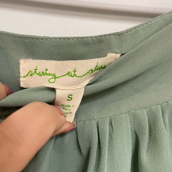 Mullet/ high-low skirt. Sea-foam green colour. - Picture 2 of 3